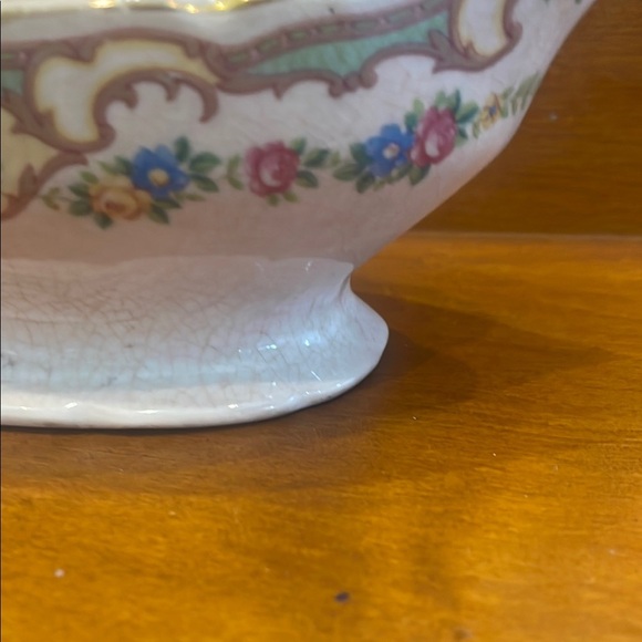 Floral Gravy Boat super antique - Picture 2 of 5